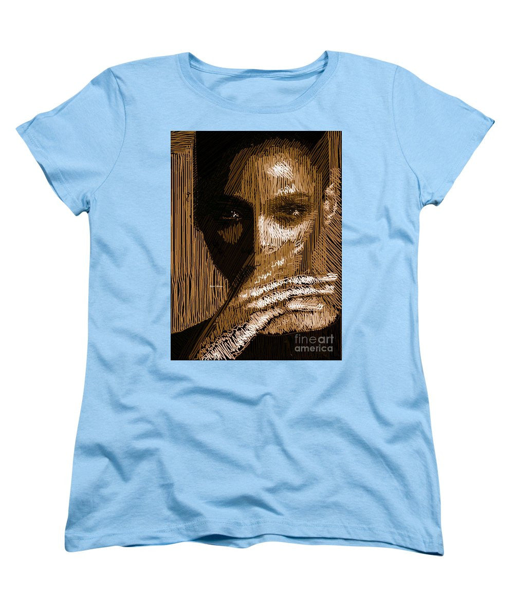 Women's T-Shirt (Standard Cut) - Studio Portrait In Pencil 37