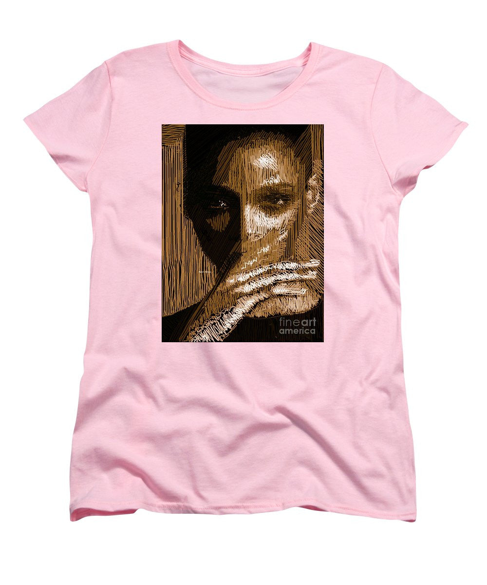 Women's T-Shirt (Standard Cut) - Studio Portrait In Pencil 37