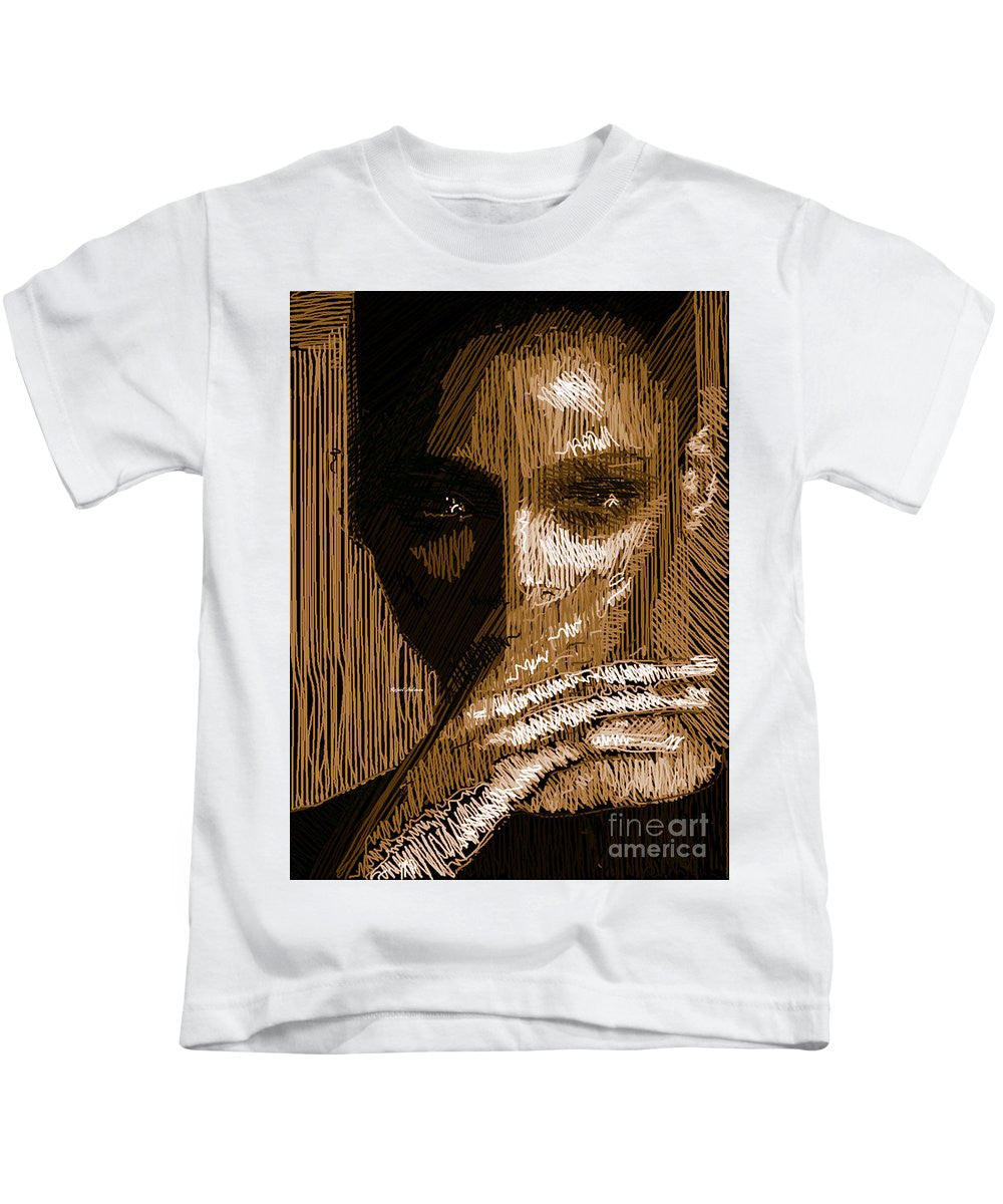 Kids T-Shirt - Studio Portrait In Pencil 37