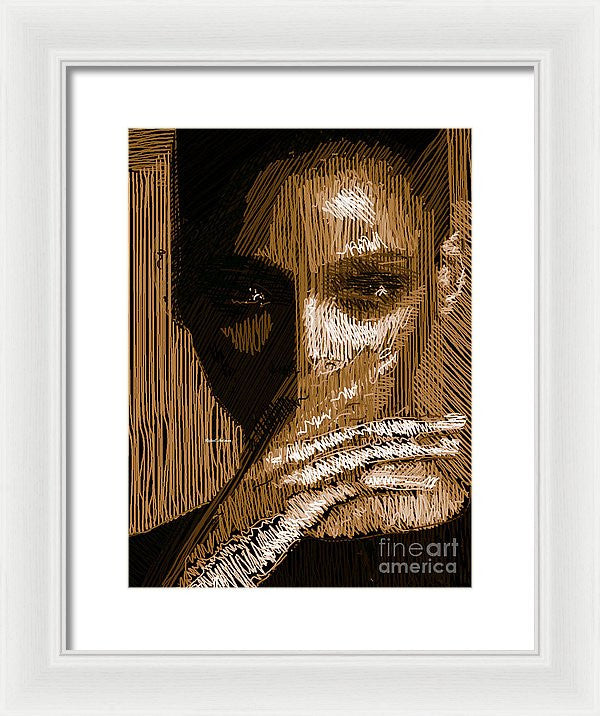 Framed Print - Studio Portrait In Pencil 37