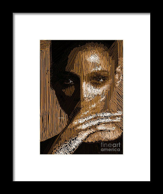 Framed Print - Studio Portrait In Pencil 37