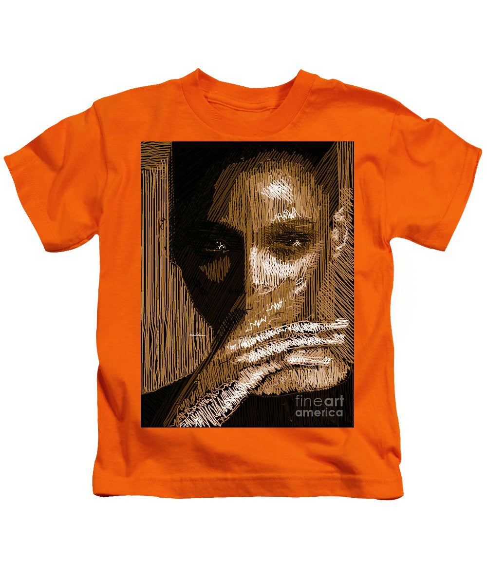 Kids T-Shirt - Studio Portrait In Pencil 37