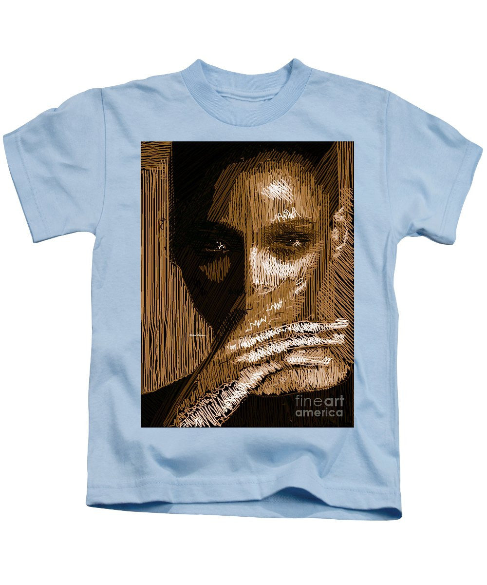 Kids T-Shirt - Studio Portrait In Pencil 37