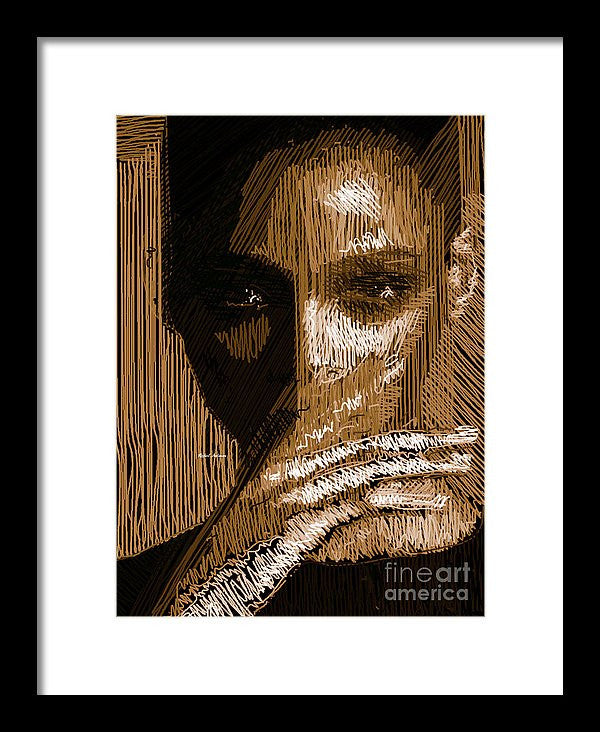 Framed Print - Studio Portrait In Pencil 37