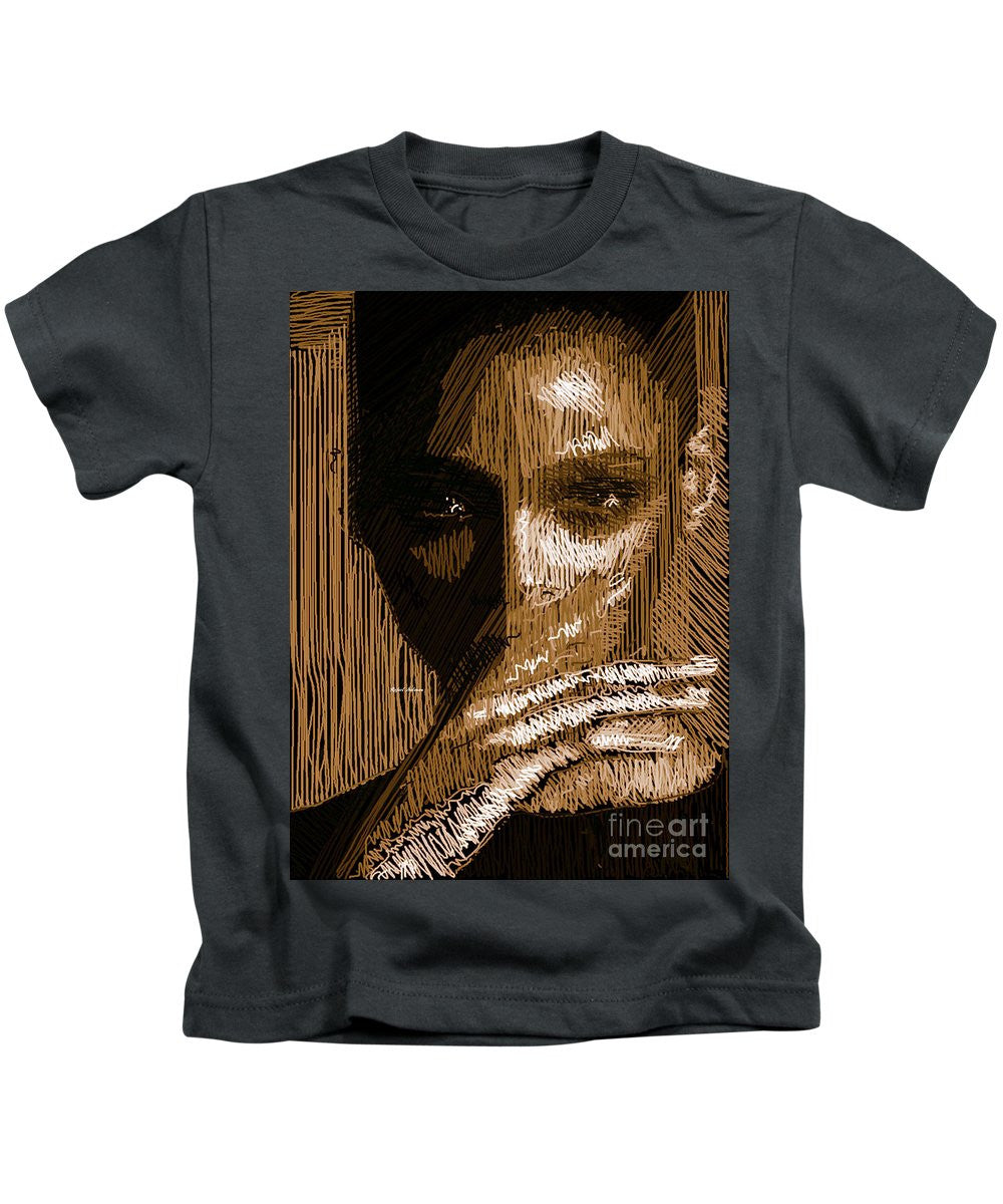 Kids T-Shirt - Studio Portrait In Pencil 37