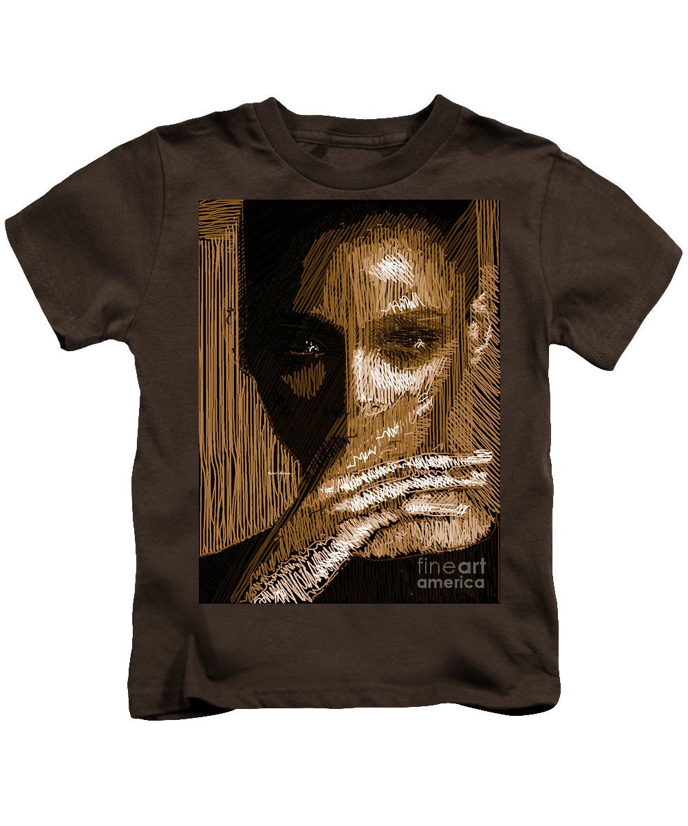 Kids T-Shirt - Studio Portrait In Pencil 37