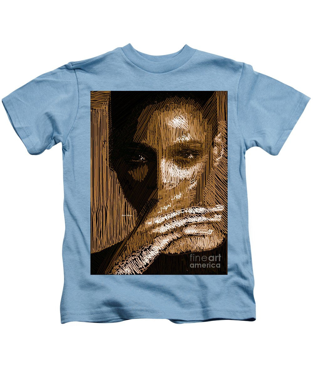 Kids T-Shirt - Studio Portrait In Pencil 37