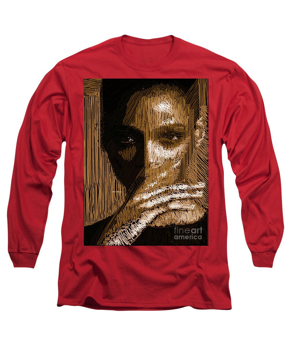 Long Sleeve T-Shirt - Studio Portrait In Pencil 37