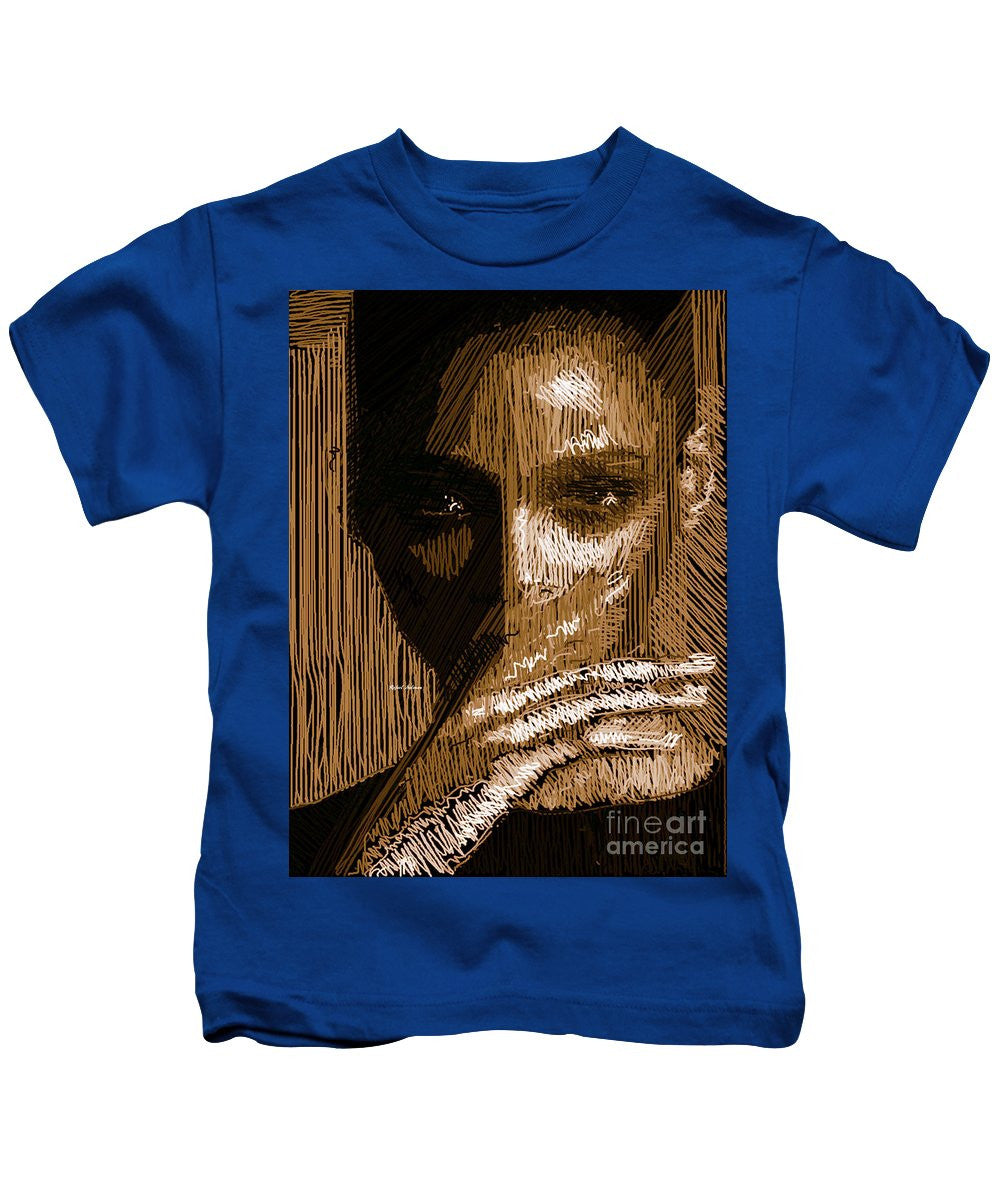 Kids T-Shirt - Studio Portrait In Pencil 37