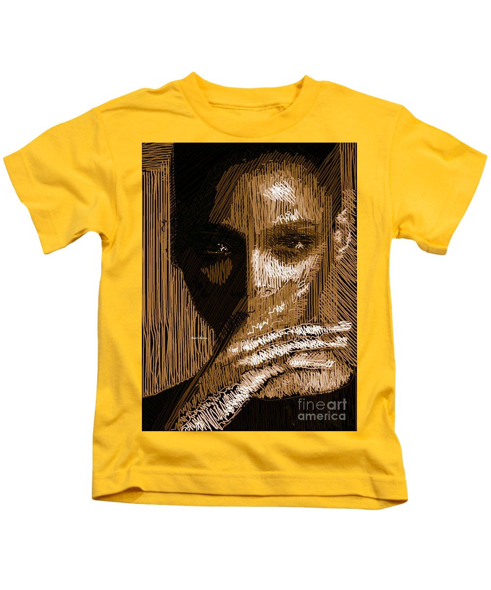 Kids T-Shirt - Studio Portrait In Pencil 37