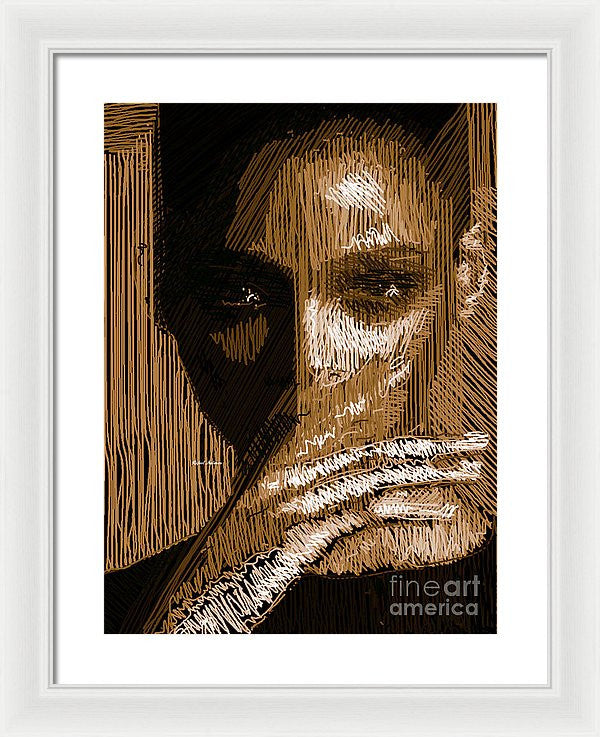 Framed Print - Studio Portrait In Pencil 37