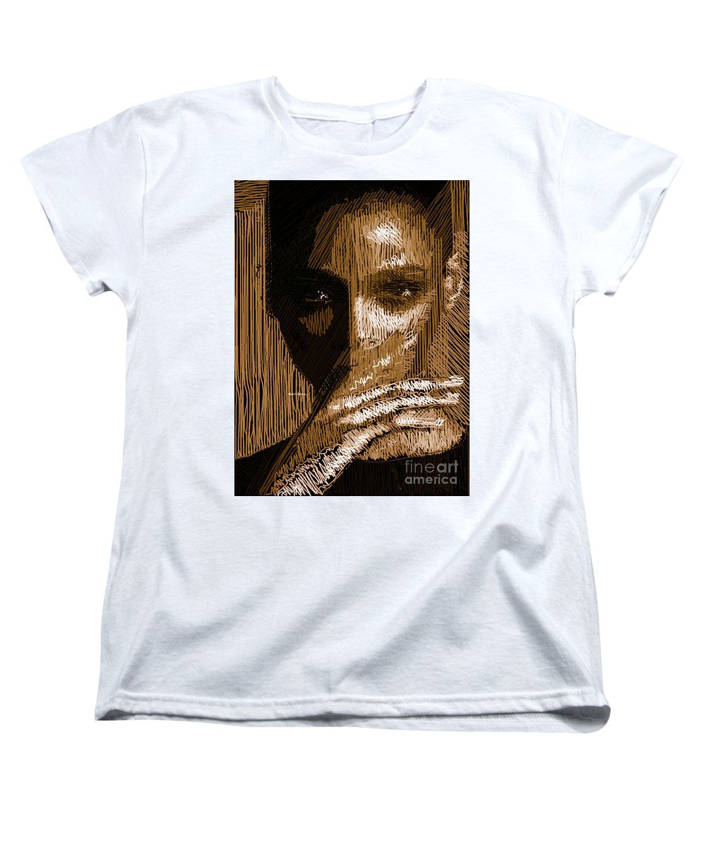 Women's T-Shirt (Standard Cut) - Studio Portrait In Pencil 37