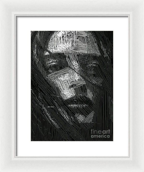 Framed Print - Studio Portrait In Pencil 38