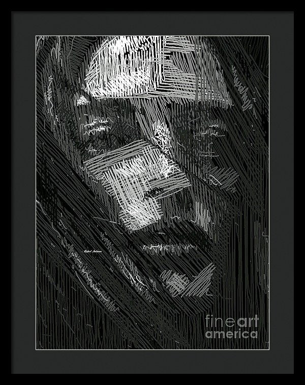 Framed Print - Studio Portrait In Pencil 38