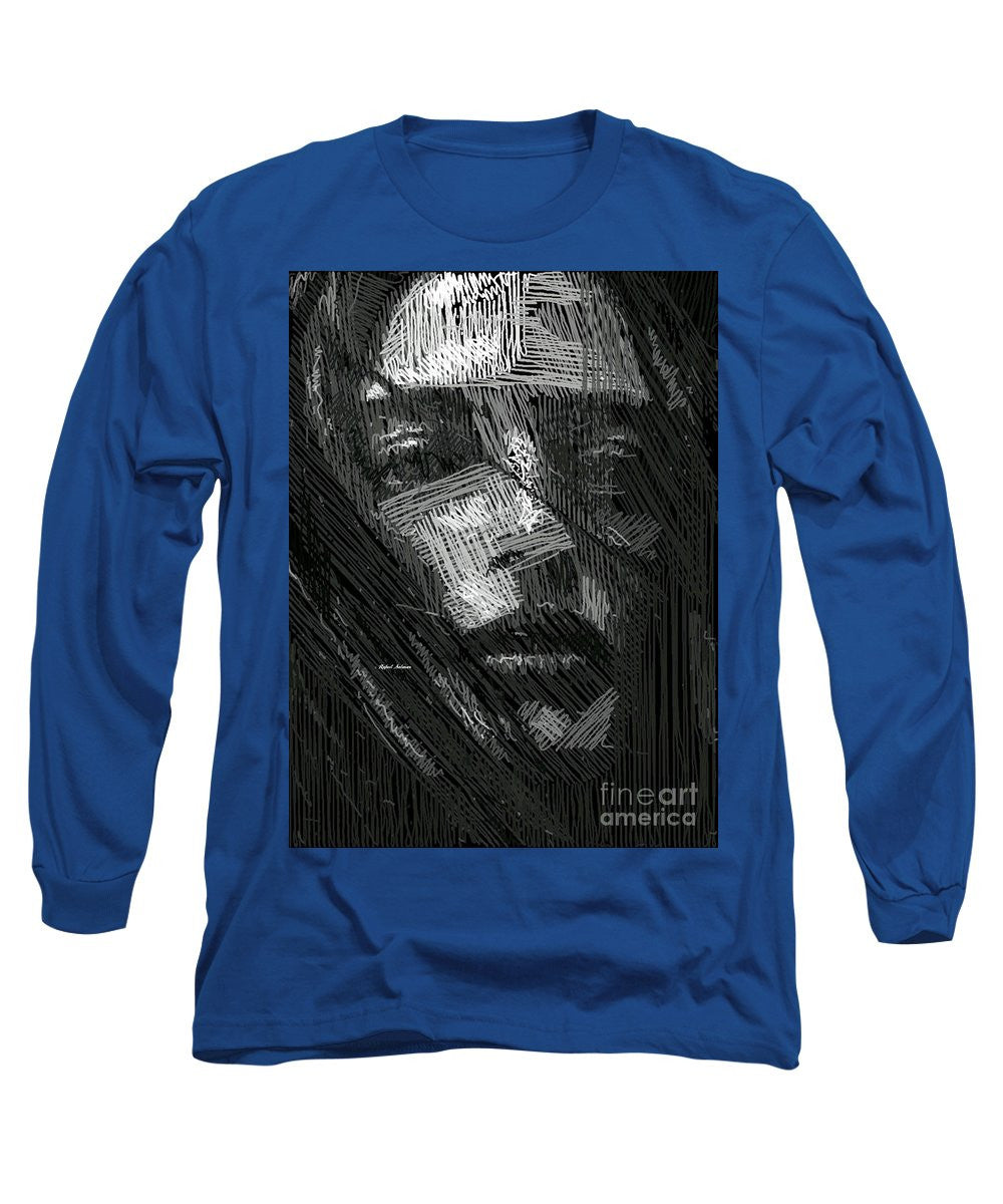 Long Sleeve T-Shirt - Studio Portrait In Pencil 38