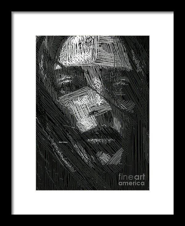 Framed Print - Studio Portrait In Pencil 38