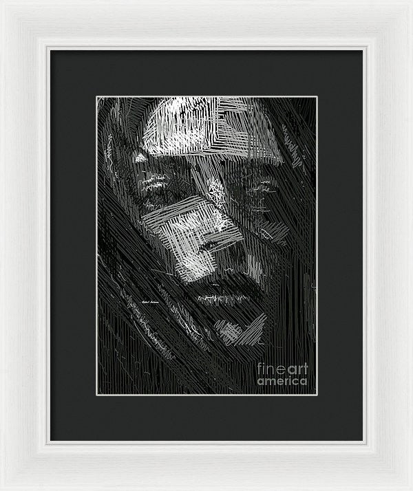 Framed Print - Studio Portrait In Pencil 38