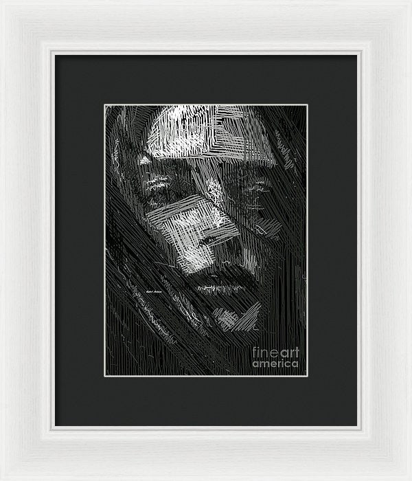 Framed Print - Studio Portrait In Pencil 38