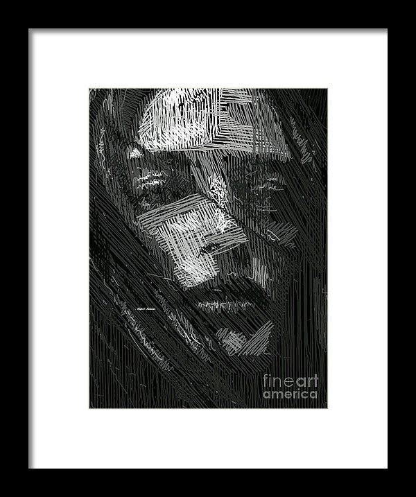 Framed Print - Studio Portrait In Pencil 38