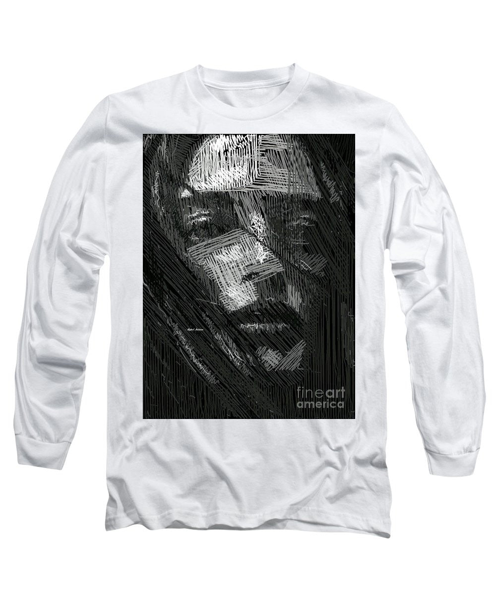 Long Sleeve T-Shirt - Studio Portrait In Pencil 38