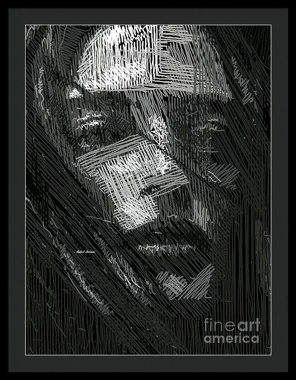 Framed Print - Studio Portrait In Pencil 38