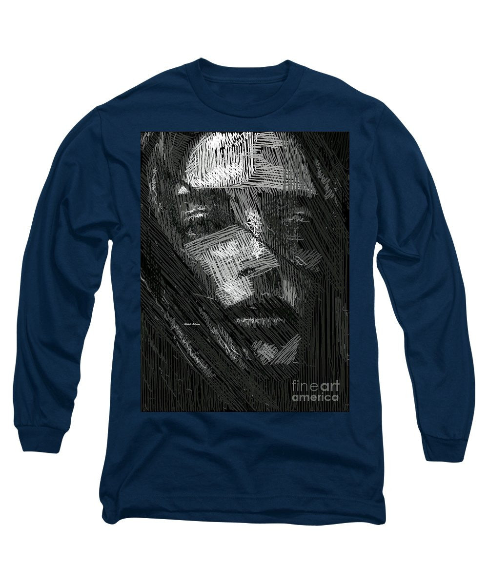 Long Sleeve T-Shirt - Studio Portrait In Pencil 38