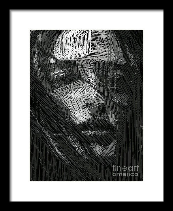 Framed Print - Studio Portrait In Pencil 38