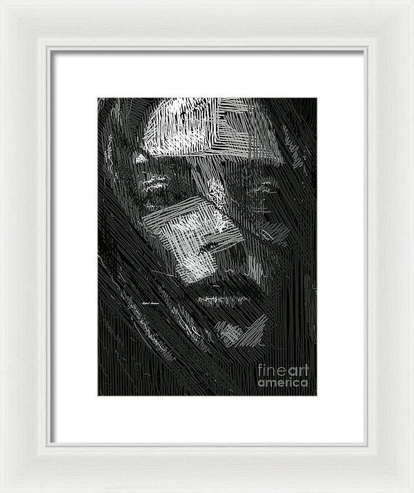 Framed Print - Studio Portrait In Pencil 38