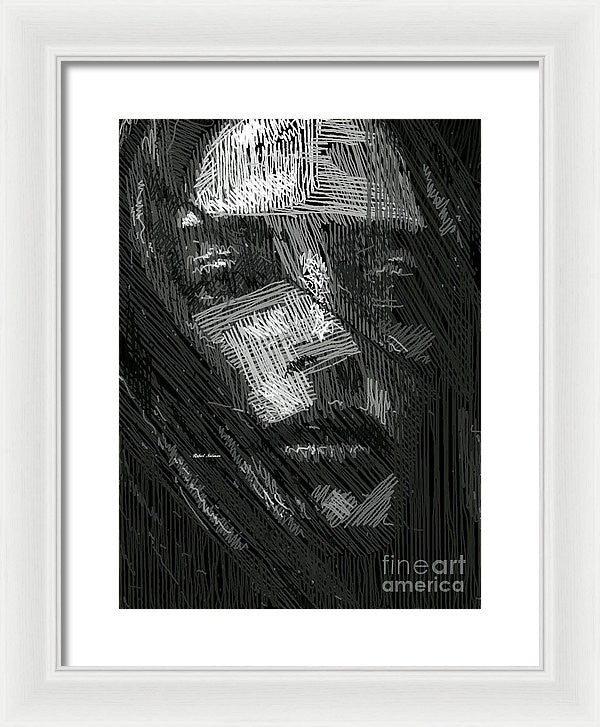 Framed Print - Studio Portrait In Pencil 38