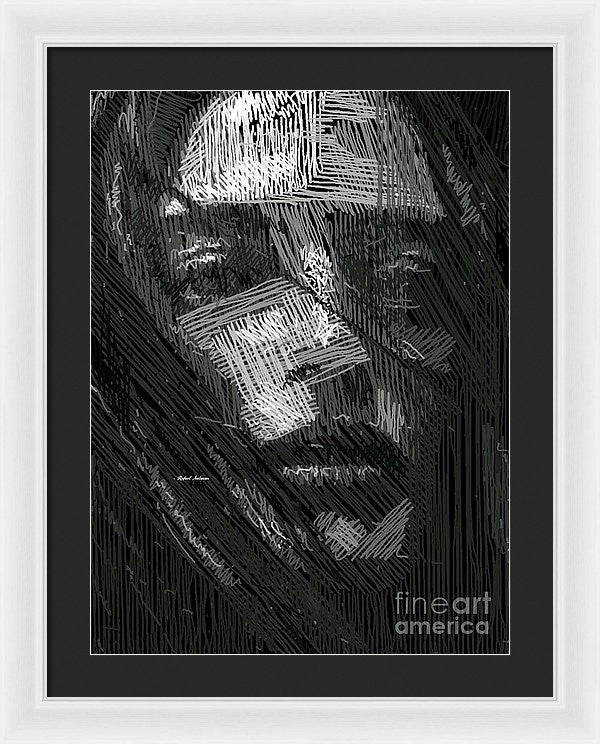 Framed Print - Studio Portrait In Pencil 38