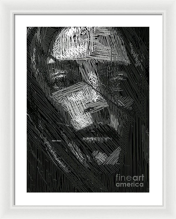 Framed Print - Studio Portrait In Pencil 38