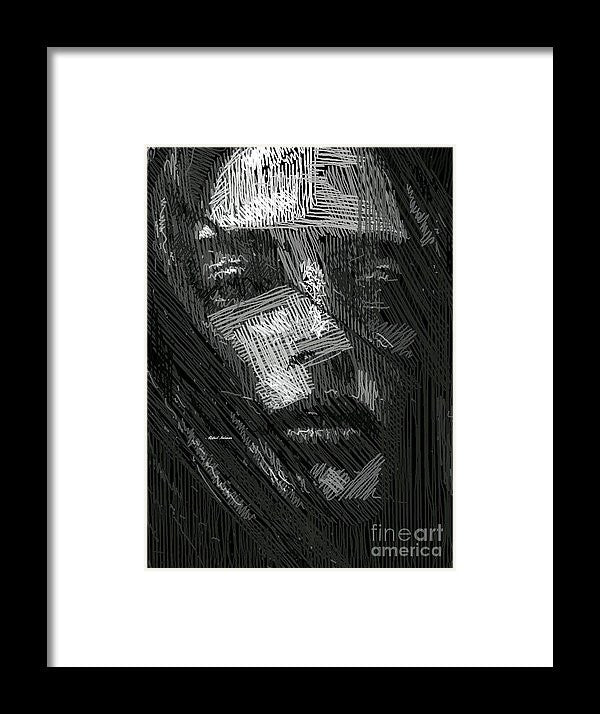 Framed Print - Studio Portrait In Pencil 38