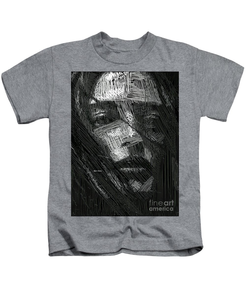 Kids T-Shirt - Studio Portrait In Pencil 38