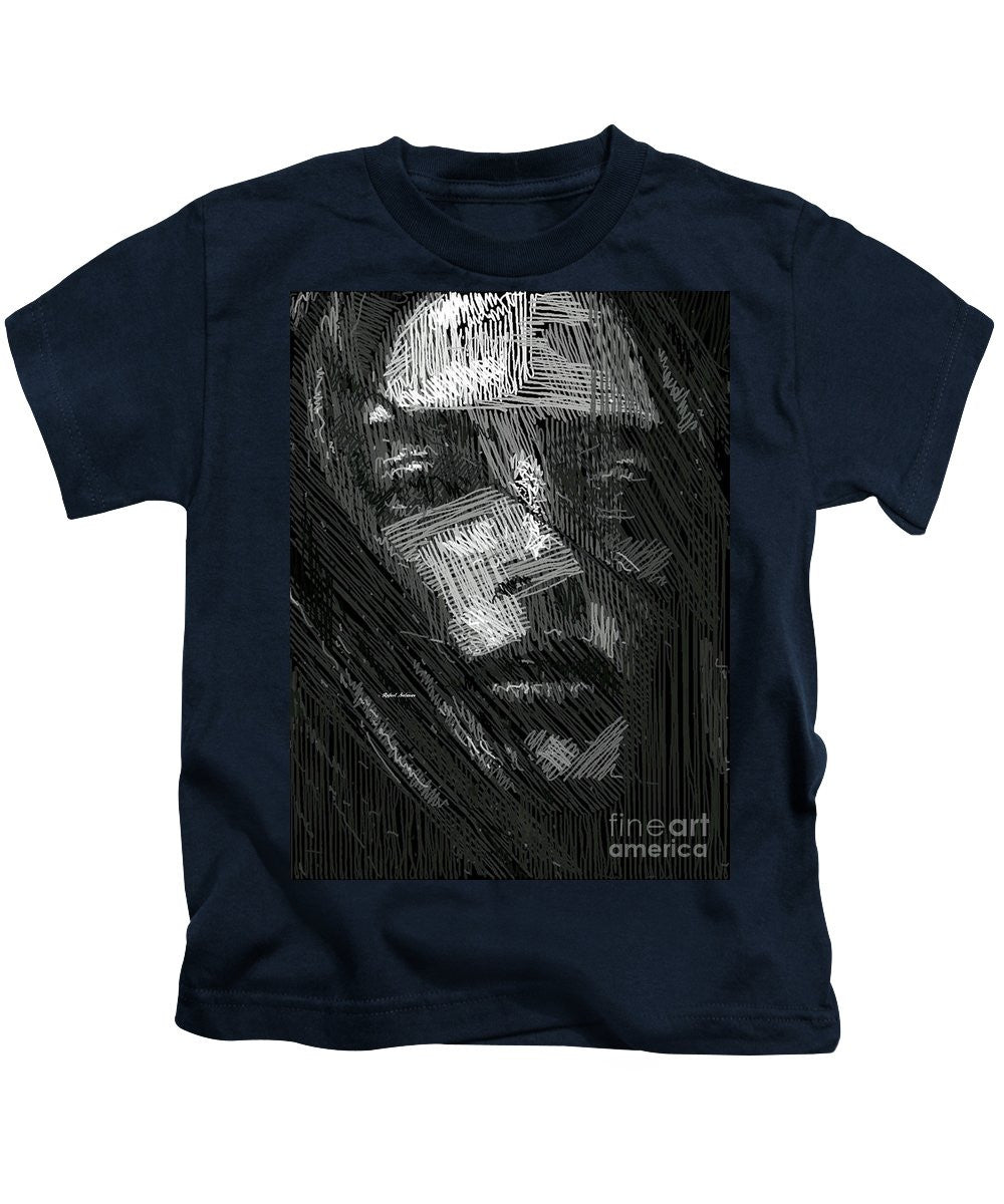 Kids T-Shirt - Studio Portrait In Pencil 38