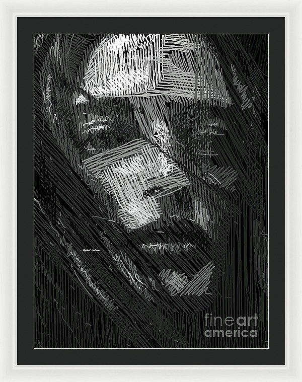 Framed Print - Studio Portrait In Pencil 38