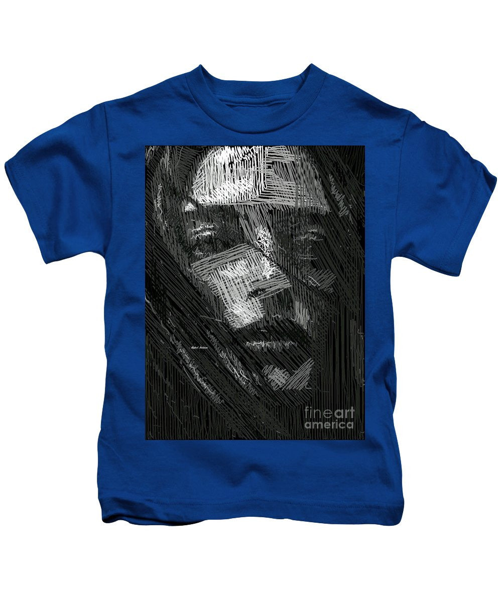 Kids T-Shirt - Studio Portrait In Pencil 38