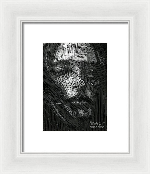 Framed Print - Studio Portrait In Pencil 38