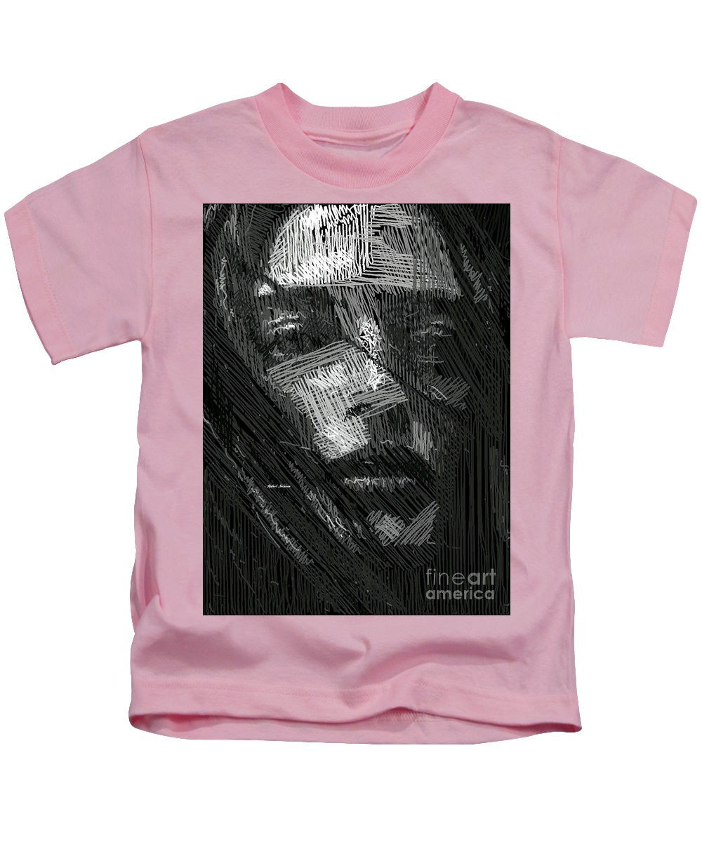 Kids T-Shirt - Studio Portrait In Pencil 38