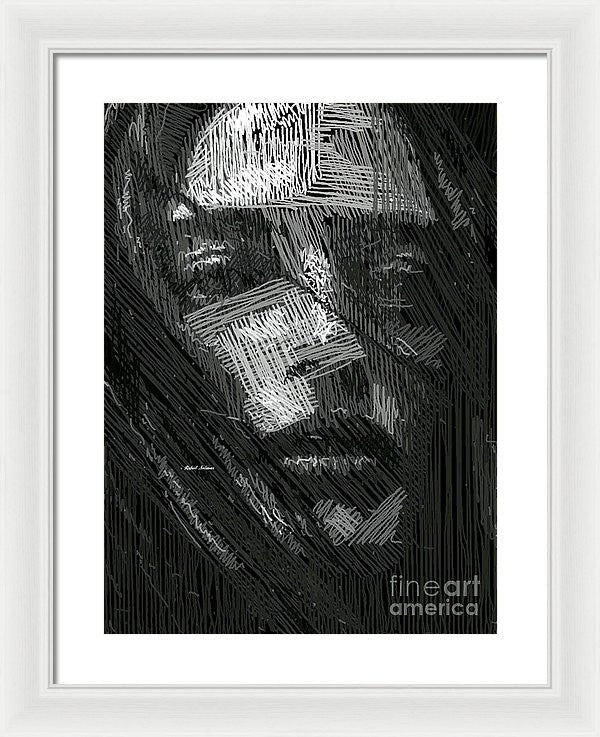 Framed Print - Studio Portrait In Pencil 38