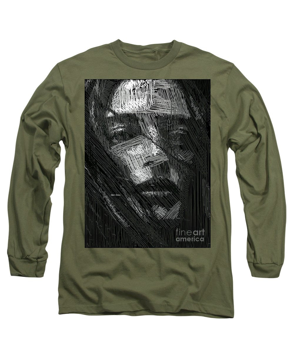 Long Sleeve T-Shirt - Studio Portrait In Pencil 38