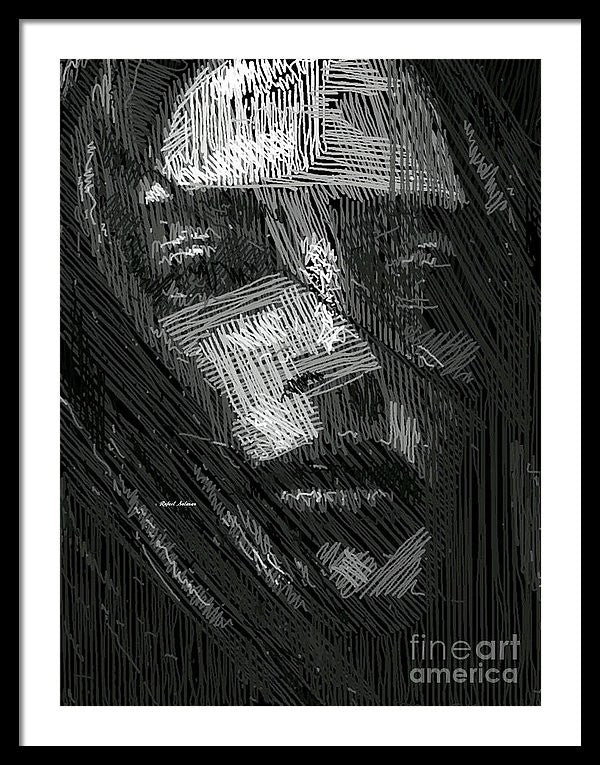 Framed Print - Studio Portrait In Pencil 38