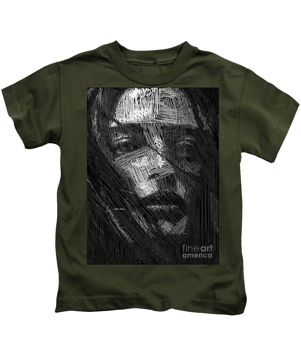 Kids T-Shirt - Studio Portrait In Pencil 38