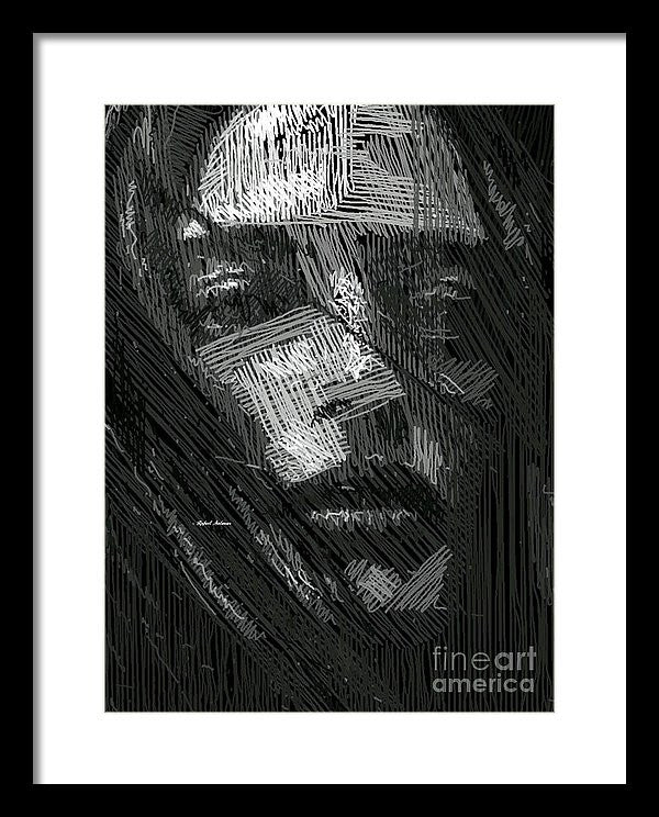 Framed Print - Studio Portrait In Pencil 38