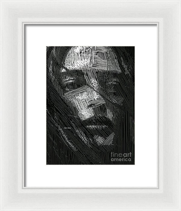 Framed Print - Studio Portrait In Pencil 38