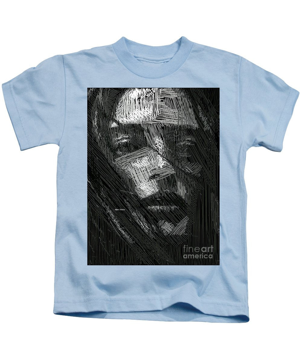 Kids T-Shirt - Studio Portrait In Pencil 38