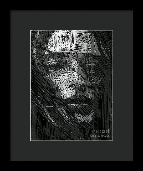 Framed Print - Studio Portrait In Pencil 38