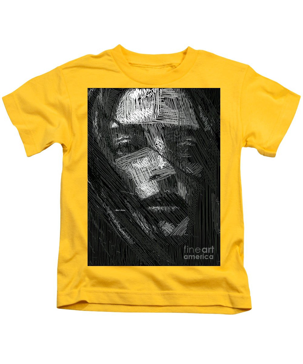 Kids T-Shirt - Studio Portrait In Pencil 38