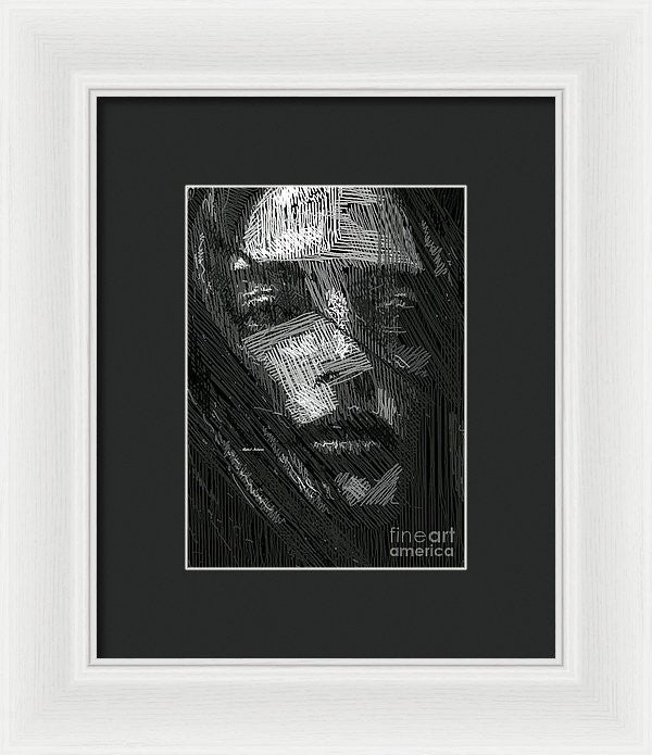 Framed Print - Studio Portrait In Pencil 38