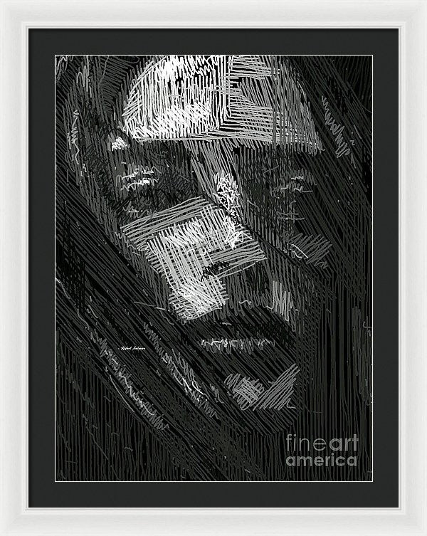 Framed Print - Studio Portrait In Pencil 38