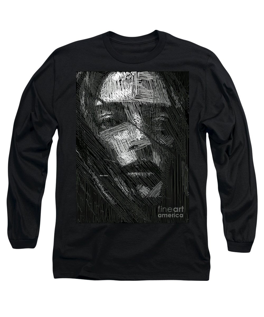 Long Sleeve T-Shirt - Studio Portrait In Pencil 38